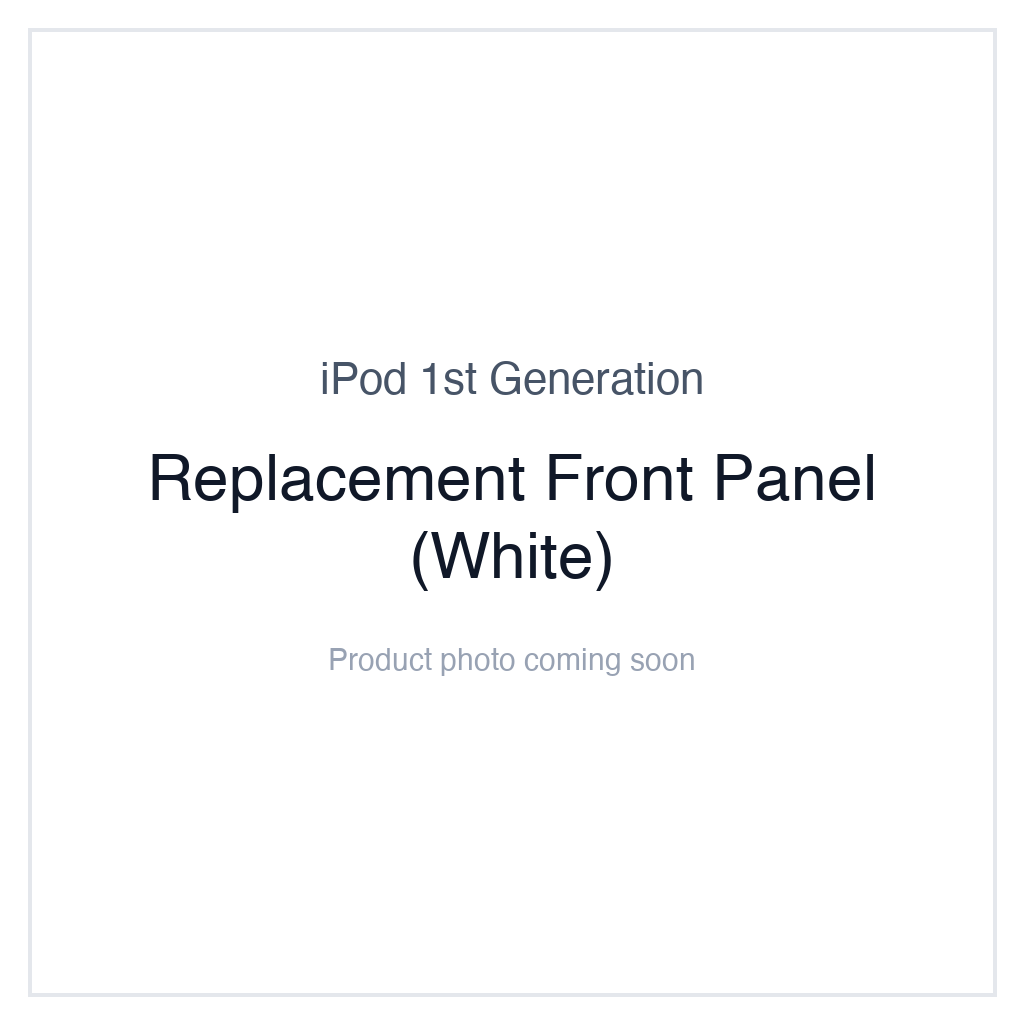 Original iPod 1G — Replacement Front Panel (White)