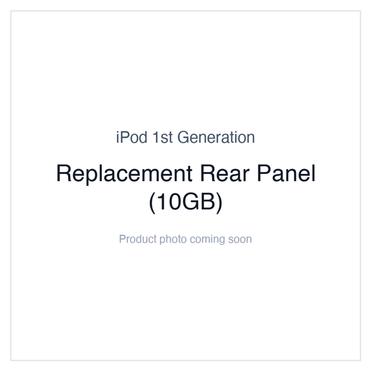 Original iPod 1G — Replacement Rear Panel (10GB)