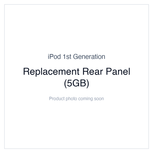 Original iPod 1G — Replacement Rear Panel (5GB)