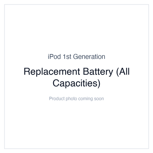 Original iPod 1G — Replacement Battery (All Capacities)