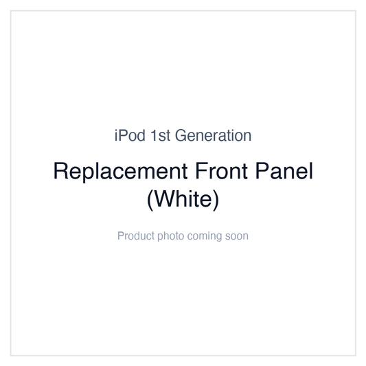 Original iPod 1G — Replacement Front Panel (White)