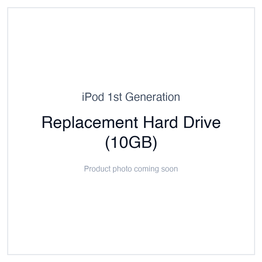 Original iPod 1G — Replacement Hard Drive (10GB)