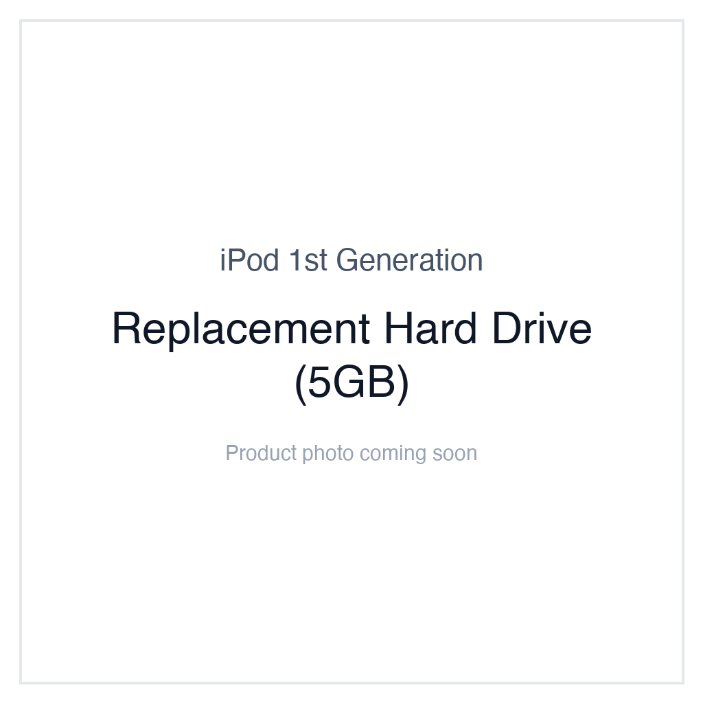 Original iPod 1G — Replacement Hard Drive (5GB)