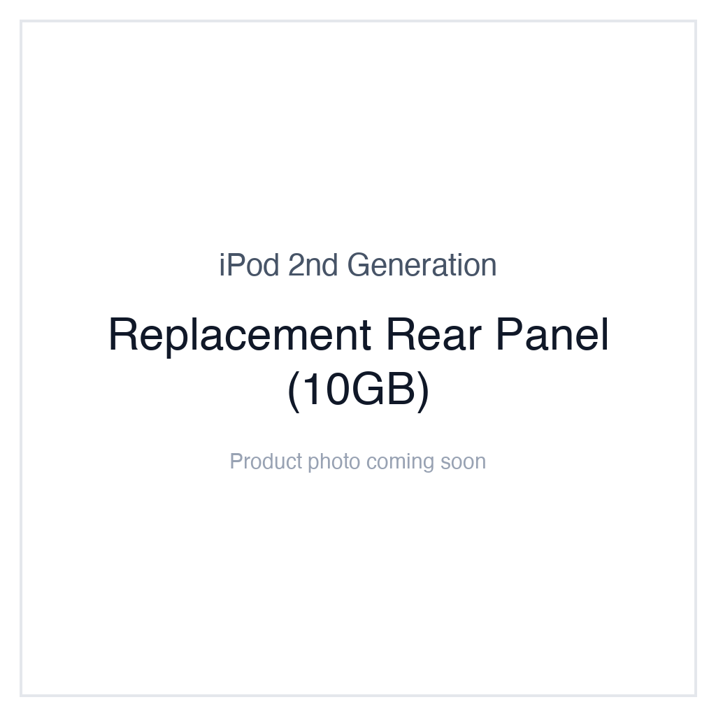 iPod 2G — Replacement Rear Panel (10GB)
