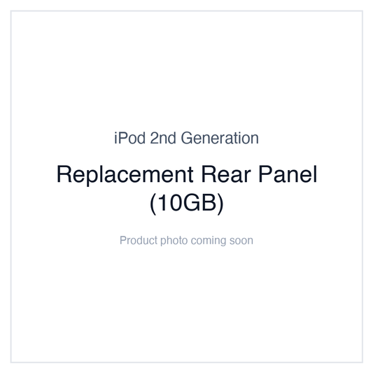 iPod 2G — Replacement Rear Panel (10GB)