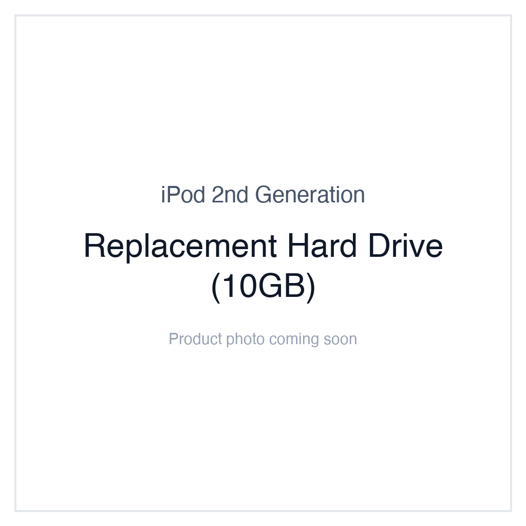iPod 2G — Replacement Hard Drive (10GB)