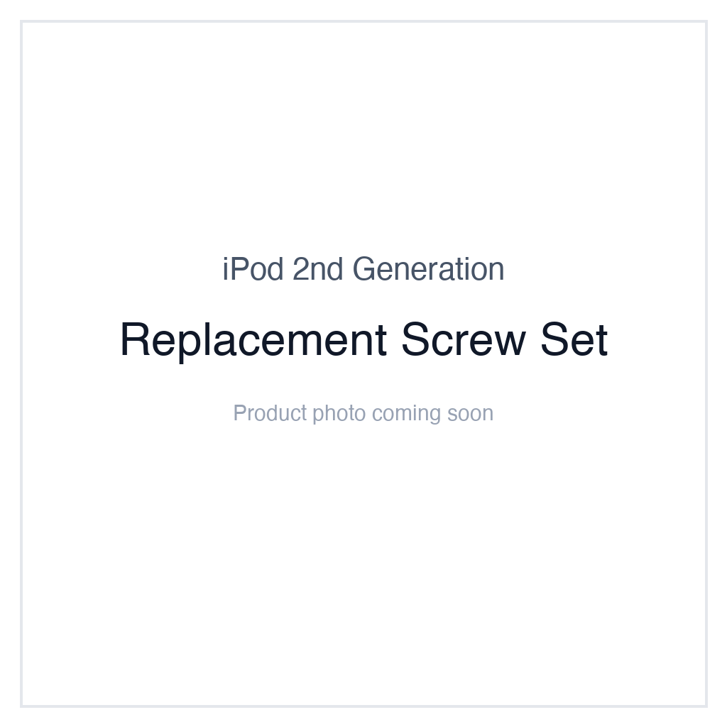 iPod 2G — Replacement Screw Set