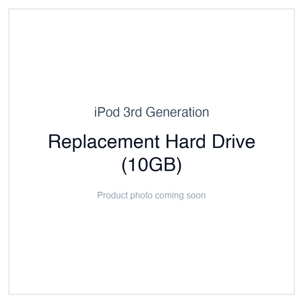 iPod 3G — Replacement Hard Drive (10GB)