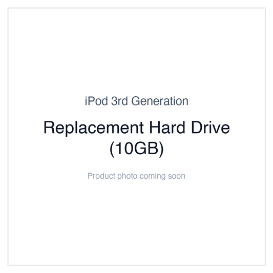 iPod 3G — Replacement Hard Drive (10GB)