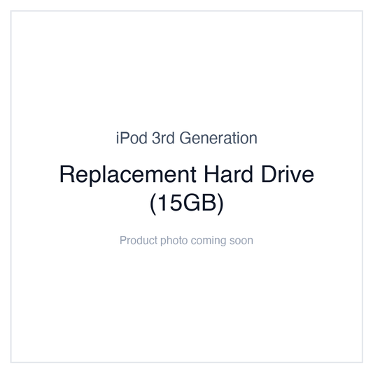iPod 3G — Replacement Hard Drive (15GB)