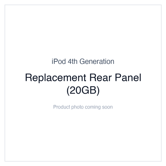 iPod 4G Monochrome — Replacement Rear Panel (20GB)