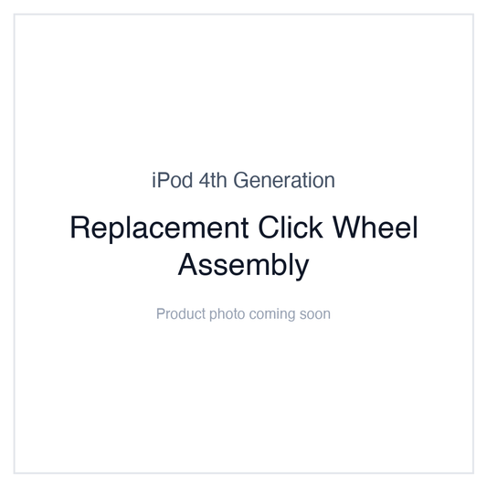 iPod 4G Monochrome — Replacement Click Wheel Assembly