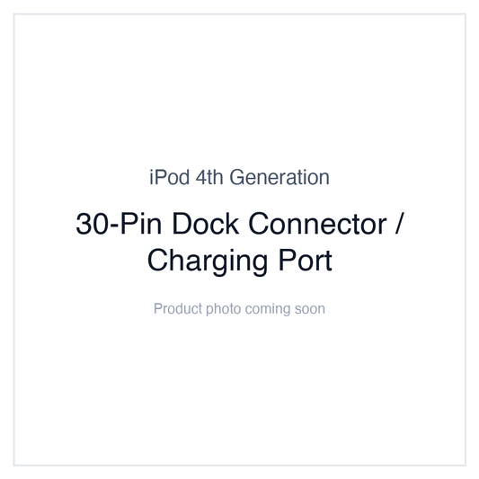 iPod 4G Monochrome — 30-Pin Dock Connector / Charging Port