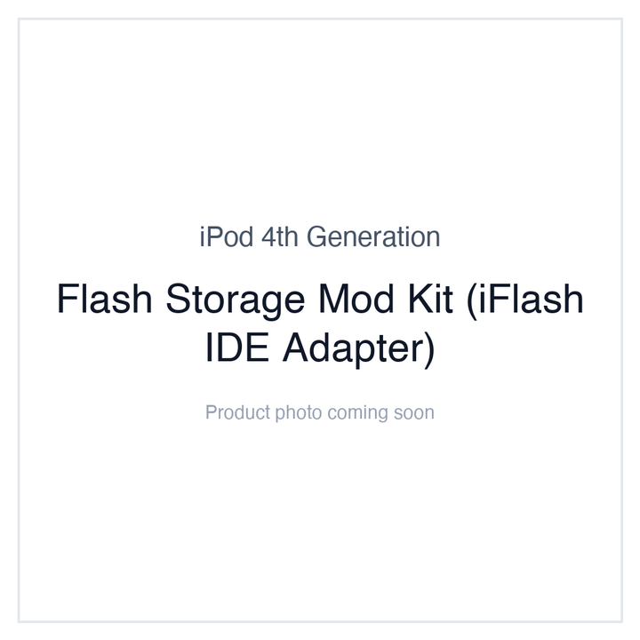 iPod Flash Mod Service & Flash Drive Replacement Kits | iMods