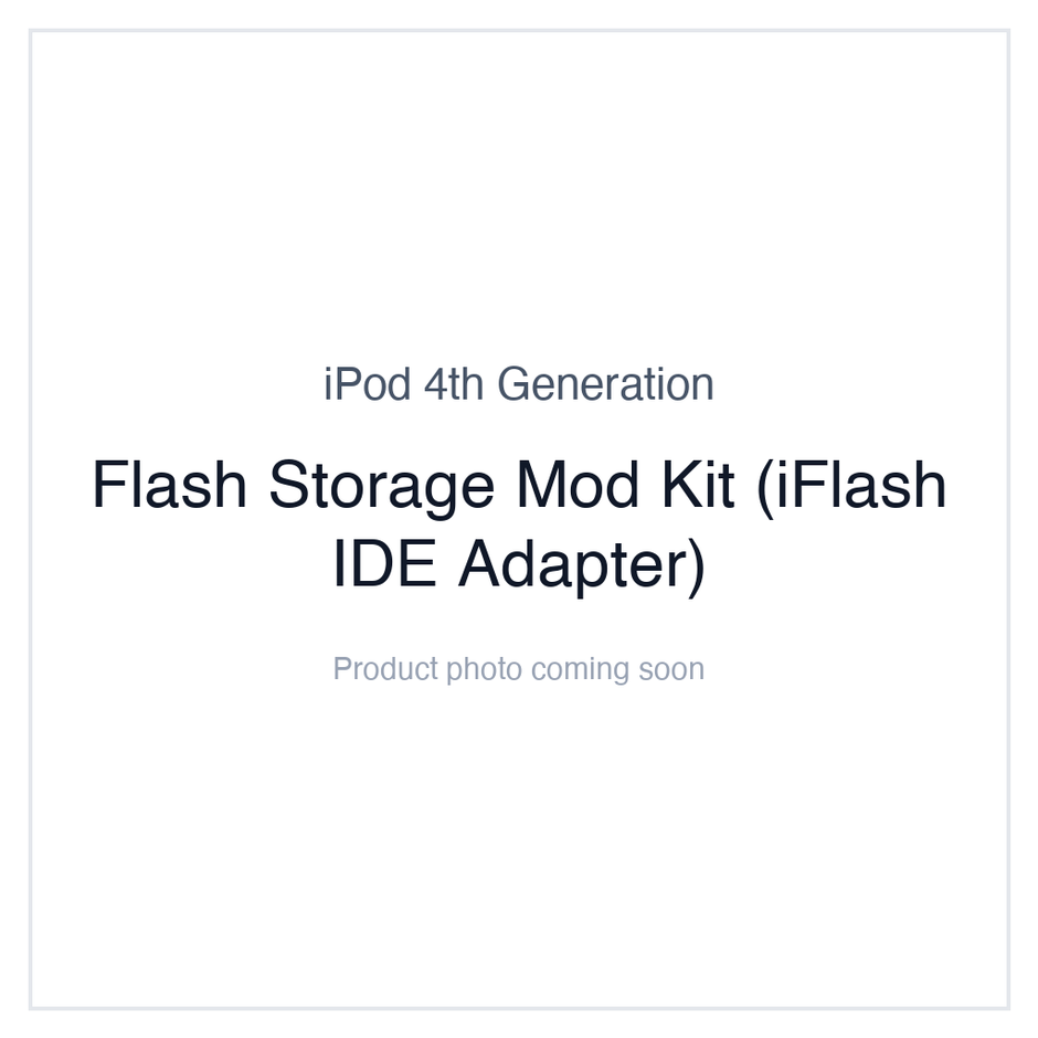 iPod Flash Mod Service & Flash Drive Replacement Kits | iMods