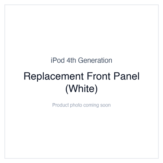 iPod 4G Monochrome — Replacement Front Panel (White)