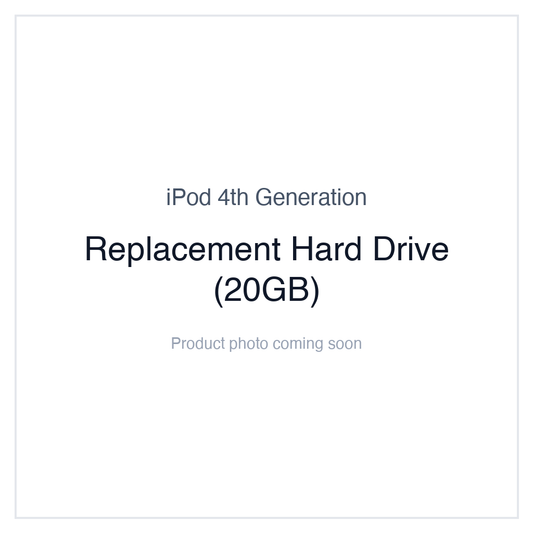 iPod 4G Monochrome — Replacement Hard Drive (20GB)