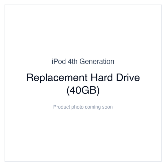 iPod 4G Monochrome — Replacement Hard Drive (40GB)