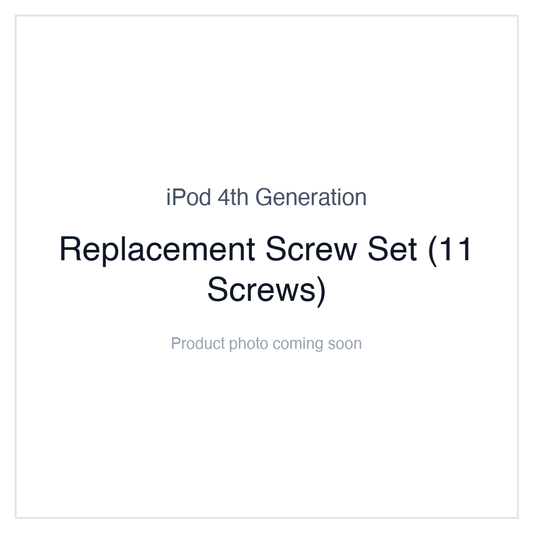 iPod 4G Monochrome — Replacement Screw Set (11 Screws)