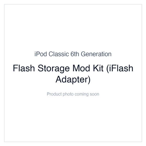 iPod Classic 6th Gen Flash Mod — SD flash adapter | iMods