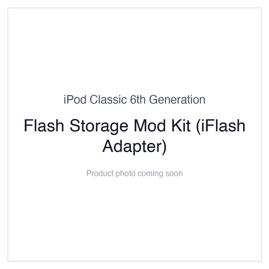 iPod Flash Mod Service & Flash Drive Replacement Kits | iMods