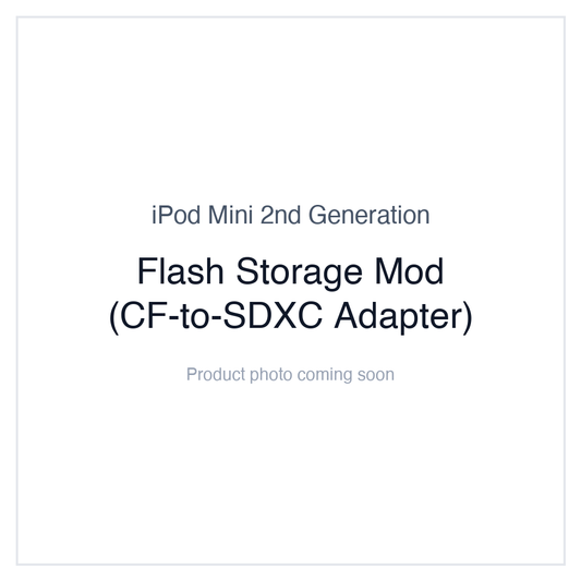 iPod Mini 2nd Generation — Flash Storage Mod (CF-to-SDXC Adapter)