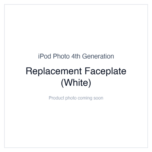 iPod Photo (4th Generation) — Replacement Faceplate (White)