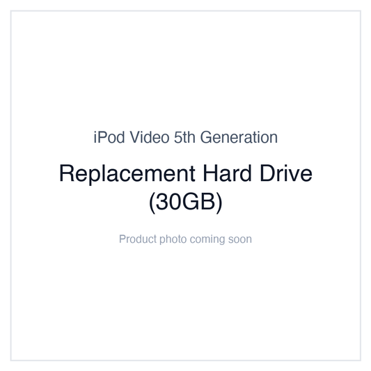 iPod Video 5G — Replacement Hard Drive (30GB)