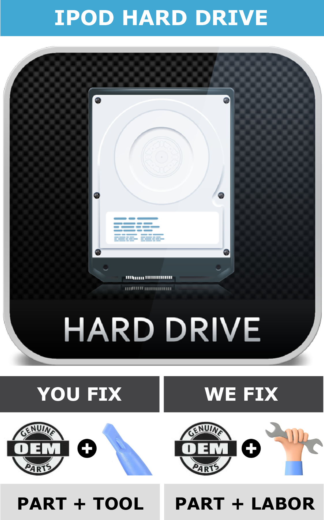 iPod Hard Drive Replacement Service