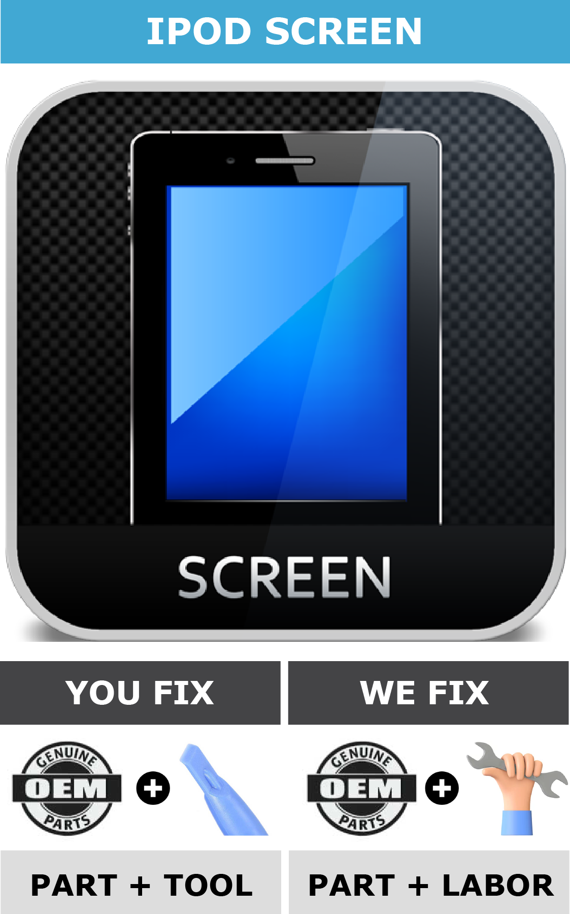Ipod Screen Example iPod Screen Replacement Kits & Services | iMods